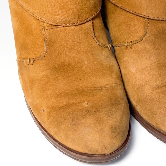 The North Face Tan Leather Wedge Bootie Size 8.5 - Picture 6 of 9